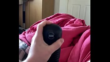 Preview 3 of Muscle Talk - Wanking with my flashlight had a big cumshot at the end