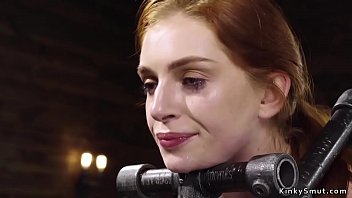 Preview 2 of Rough Choke - Bound slave is gagged with big dick