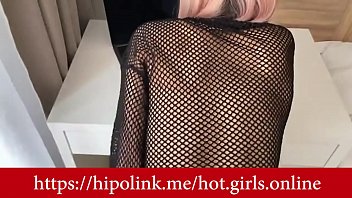 Preview 1 of Juan Cobollo - brunette in stockings passionately fucks with a guy. Sex dating: https://hipolink.me/hot.girls.online