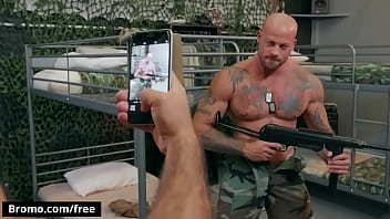 Preview 2 of Art Porn Big Boobs - Barracks Buddies - Trailer preview - BROMO
