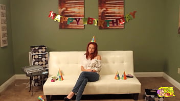Preview 1 of Beach Cabin Voyeur Videos - This gorgeous redhead girl with amazing big tits had lesbian sex with a tight pussy