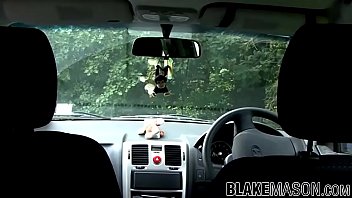 Preview 1 of Kajol Actar Sex - Young Brit sucks two cocks in nature before being analrammed