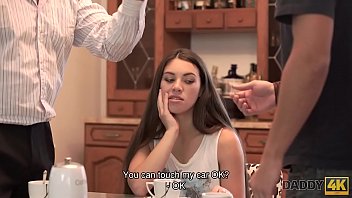Preview 1 of Queen Ans Toilet Slave - DADDY4K. Teen Tiffany Doll gives blowjob to mature man because her BF loves cars