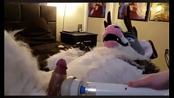Preview 1 of Nude Thai Man - Furry cums 7th time in a row with wand