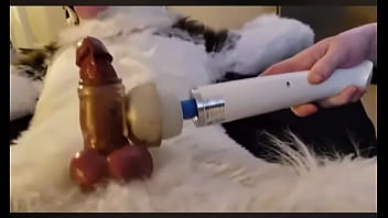 Preview 4 of Nude Thai Man - Furry cums 7th time in a row with wand