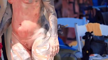 Preview 1 of Horny Xxx Vedeos - New York Body Paint Day 2019