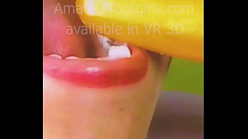 Preview 1 of Lamba Land Kichudai - Chew and swallow Chewed And Swallowed Vore Food Chewing teeth Mouth carrot Bite