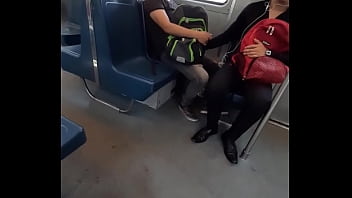 Preview 2 of Saxs Garlz - Agarrrandole la verga en el metro