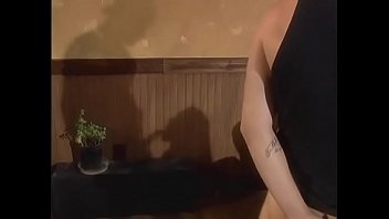 Preview 2 of 46 Japanese Mature Mom - Biker in a bondana hard fucks a bored busty milf on a couch in a bar