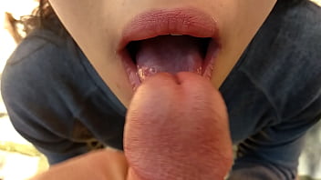 Preview 4 of 6 Scout - CLOSE UP CUM SWALLOWING IN PUBLIC