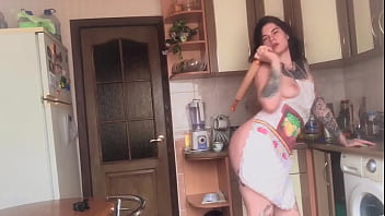 Preview 1 of Mia Khalifa In Plane - Brunette Masturbate Pussy and Orgasm in the Kitchen