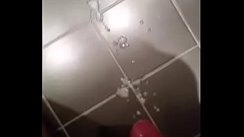 Preview 4 of Sauna Babali - Quick jerk off session and lots of cum on the floor ready to be licked up