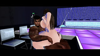 Preview 4 of Xxx Desi Super - IMVU INTERRACIAL I After The Show With Goth Slut