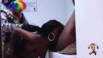 Preview 2 of Laba Gay - Gibby The Clown fucks Tendermontana while she eats mrsfeedme pussy