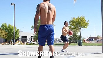 Preview 1 of Tsbasa Amani - ShowerBait Basketball Athletes Fuck In The Shower