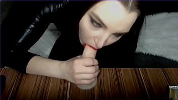 Preview 1 of Virjen Xxx Video - Babe in Leather Shows Off Hand Mouth Skills on Cam