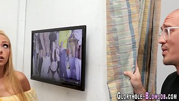 Preview 1 of Jin Beak - Blonde swallows cum load