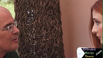 Preview 1 of Xander Kortney - Foxy redheaded euroteen takes oldman dick