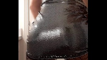 Preview 4 of Twister Game Sex - Sexy Crossdreser wearing shiny dress