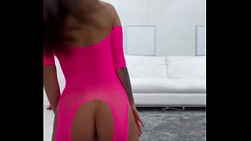 Preview 3 of Hast Methuen In Hindi - Monika Fox Posing And Teasing In Pink Before Shooting Porn (Free)