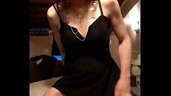 Preview 2 of Maria Yamada - Sexy black dress round 2