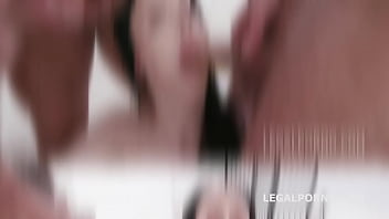 Preview 2 of Amateur Teen Crossdress - Sweetie Plum Fucking Wet Festival 4on1 DP Edition,  Balls Deep Anal,  Pee d. and Facial GIO1417