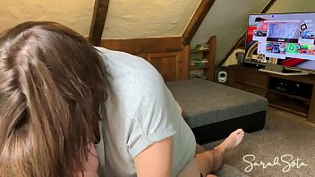 Preview 2 of African Puse - While he is g she starts to suck his dick and starts riding him - cumshot all over her asshole