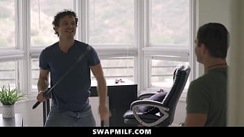 Preview 1 of May May Sex Tube - Stepsons Having a Real Good Time with Each Other&#039_s Stepmom - Swapmilf