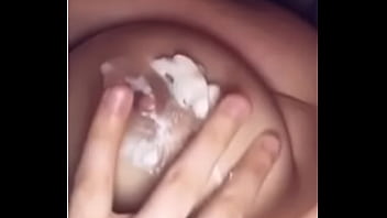Preview 4 of Athletic Big Tits - Big Boobs Whipped cream peachhcream