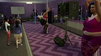 Preview 1 of Hot Fuking In Bus - beautiful stripper fucked by the cleaning man in the club