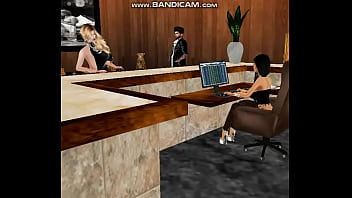 Preview 1 of Italian Wife Swap - Sexy Hotel Receptionist Silvy is fucked by The Bonez