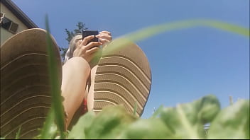 Preview 3 of Super Hit Sax Video - my beautiful bare feet caressing the grass