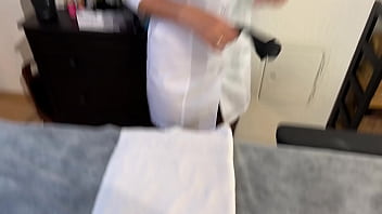 Preview 1 of Milf Anal Zoom - Masseuse with big tits did a massage with a happy ending