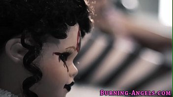 Preview 2 of Dog And Animal And Girl Sex - Masturbating teen goth sucks dick
