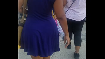 Preview 1 of Cuphead Pron - Thicc in a blue dress
