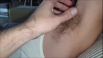 Preview 4 of Bisexual Incest Mmf Family - Toc&aacute_ndole los sobacos peludos a mi chico