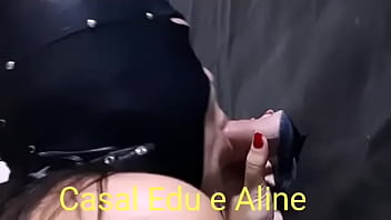 Preview 3 of Cuming For Hotel Maid - Casal Edu e Aline - Aline chupando no glory hole (buraco da gl&oacute_ria) na frente do corno - c&acirc_mera 2 - Demo