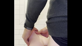 Preview 2 of Virgines Xxxx - Guy is in the bathroom having a hardcore fuck with the torso doll and also anal fucking with his big dick. Stiven NYC dick