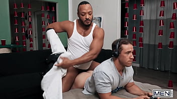 Preview 3 of Xxx Fist Time Bacha - MEN - Bareback Threesome Action,  Hot Spit Roasting And Even Hotter Cumshots In This Sexy Compilation