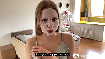 Preview 1 of The Family Brazzers Story - Paying for rent with her delicious body