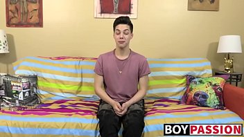 Preview 2 of Girls Scared Of Big Penis - Dick jerking and ass ramming session for an adorable twink