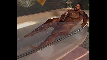 Preview 3 of August Carter - hunk BIG D BROWN is proud of his huge cock