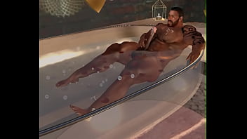 Preview 4 of August Carter - hunk BIG D BROWN is proud of his huge cock