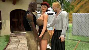 Preview 2 of Family Mom Sex Son Friend - MILF and lumberjacks. Little Red Riding Hood 3D comic
