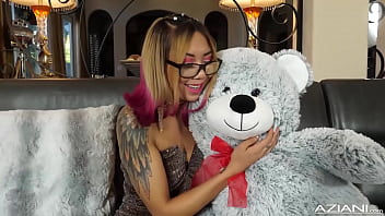 Preview 1 of Big Small Pusy Fuck Hard - Tiny Asian teen dildo her wet pussy
