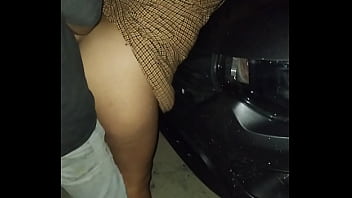 Preview 1 of Asian Sick Teacher - Puta latina no se aguanta las ganas y es penetrada en la playa sobre el auto en p&uacute_blico mostrando las tetas y el culo