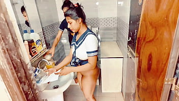 Preview 4 of Celeb Sex Full Hd - Uttaran20 - desi Teen seduces roommate into threesome fuck xxx porn