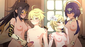 Preview 1 of Facesitting Didlo - Camdace x Dehya Futa