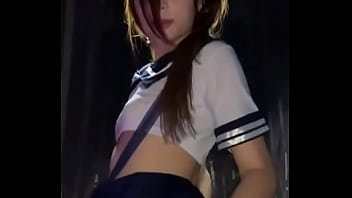 Preview 3 of Cebu Sex Scadal - Aburrida en casa por la cuarentena me pruebo el uniforme frente a mi padrastro