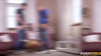 Preview 3 of Pere Se Masturbe Devant Sa Fille - Unforgettable double penetration action with brunette babe Megan Venturi GP1275